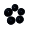 Black Glass Nuggets - 12oz Bag - Flat Glass Gems/Beads - Decorative Glass Stones - Great for Mosaics and Other Glass Projects